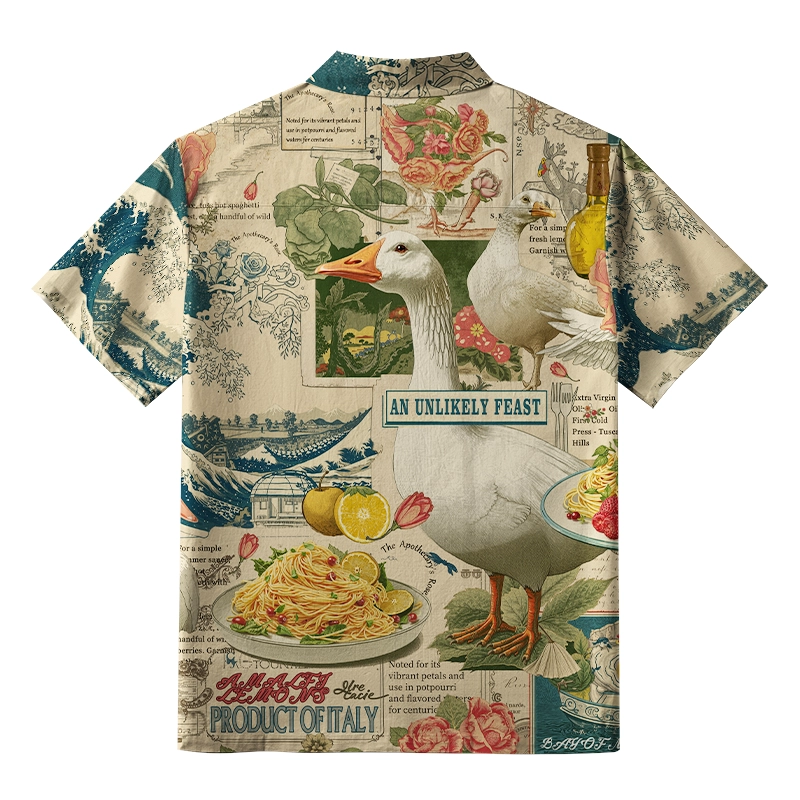 Tokyo-Tiger An Unlikely Feast Button-up Shirt