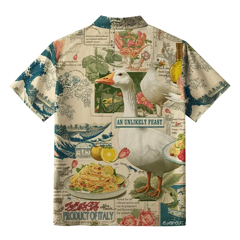 Tokyo-Tiger An Unlikely Feast Button-up Shirt