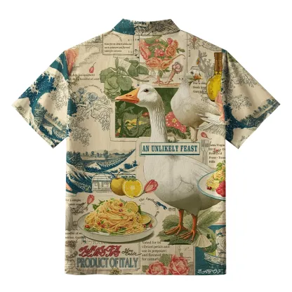 Tokyo-Tiger An Unlikely Feast Button-up Shirt