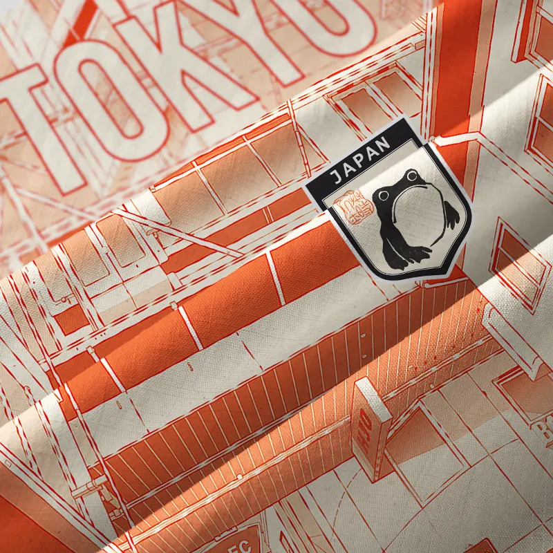 Tokyo-Tiger Tokyo Street Corner Japanese Button-up Shirt