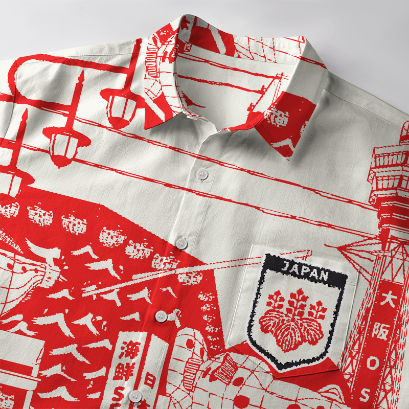 Tokyo-Tiger Osaka Street Button-up Shirt