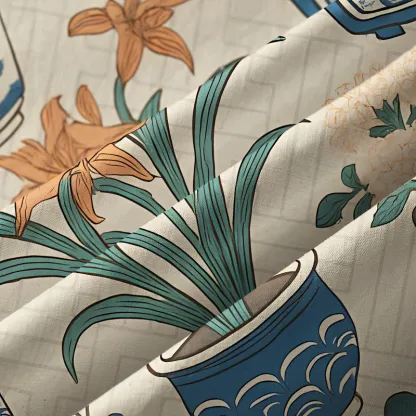 Tokyo-Tiger A Variety Of Potted Plants Aloha Hawaiian Shirt