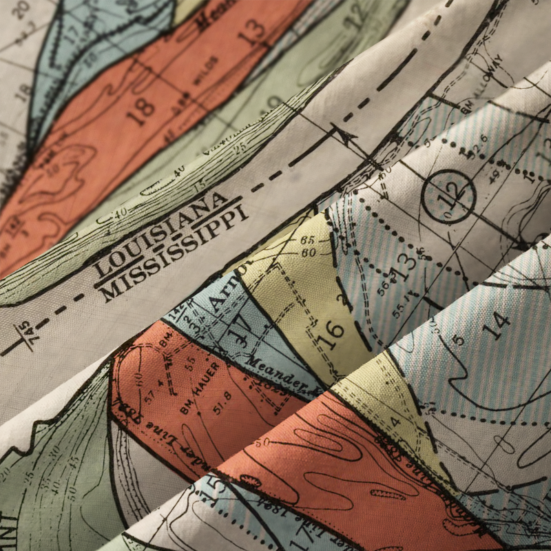 Tokyo-Tiger Mississippi River Map Aloha Hawaiian Shirt