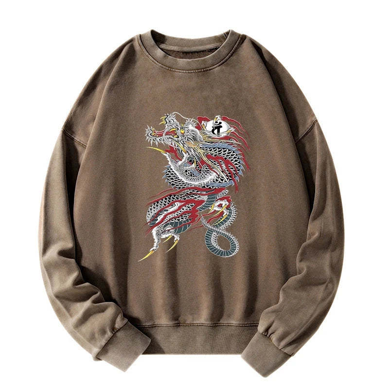 Tokyo-Tiger Dragon of Dojima Washed Sweatshirt