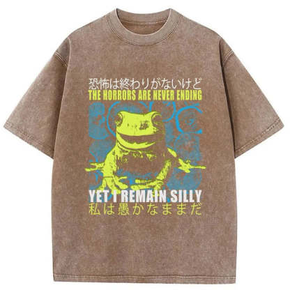 Tokyo-Tiger A Self-Aware Frog Washed T-Shirt