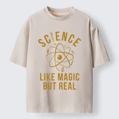 Tokyo-Tiger Science Is Magic Washed T-Shirt