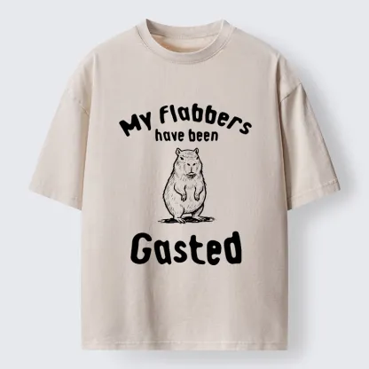 Tokyo-Tiger My Flabbers Have Been Gasted Capybara Washed T-Shirt