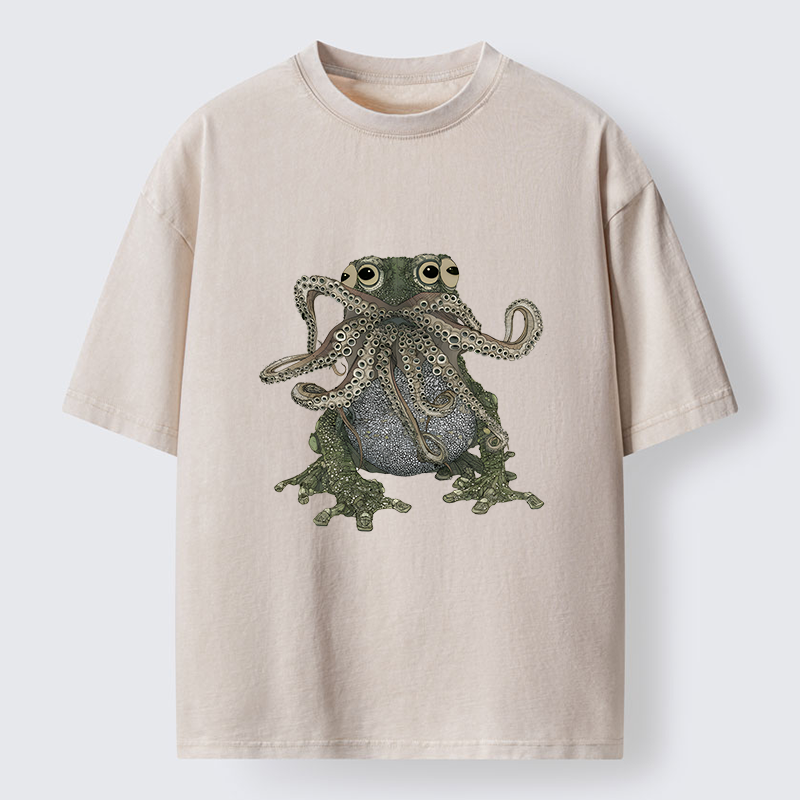 Tokyo-Tiger Ugly Frog Washed T-Shirt