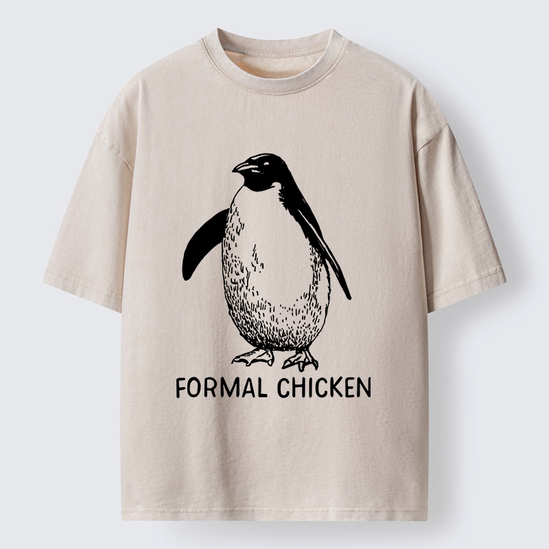 Tokyo-Tiger Funny Penguin Joke Meme Washed T-Shirt