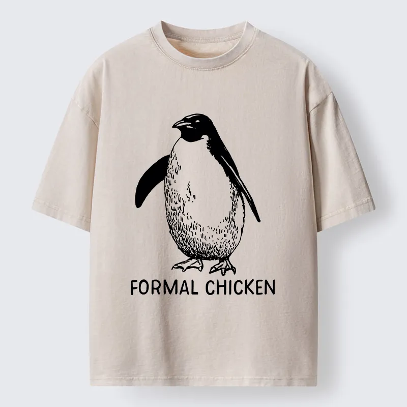 Tokyo-Tiger Funny Penguin Joke Meme Washed T-Shirt