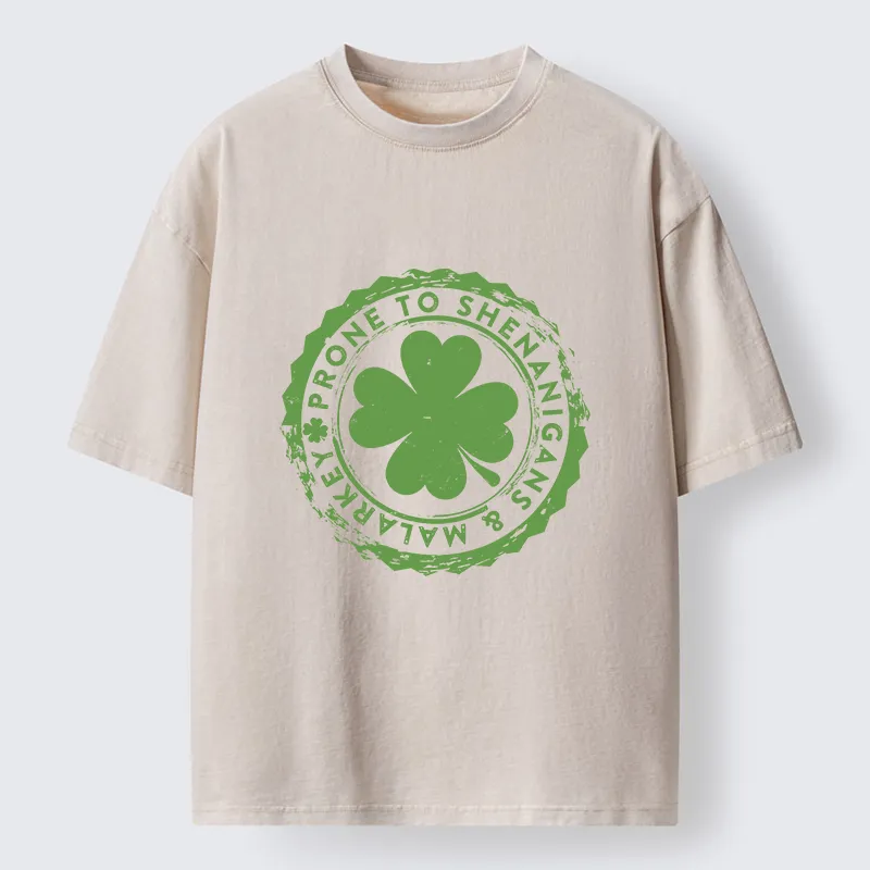 Tokyo-Tiger Funny Beer Bottle Cap Washed T-Shirt