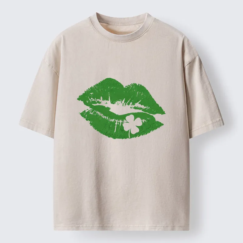 Tokyo-Tiger Lucky Kiss Washed T-Shirt