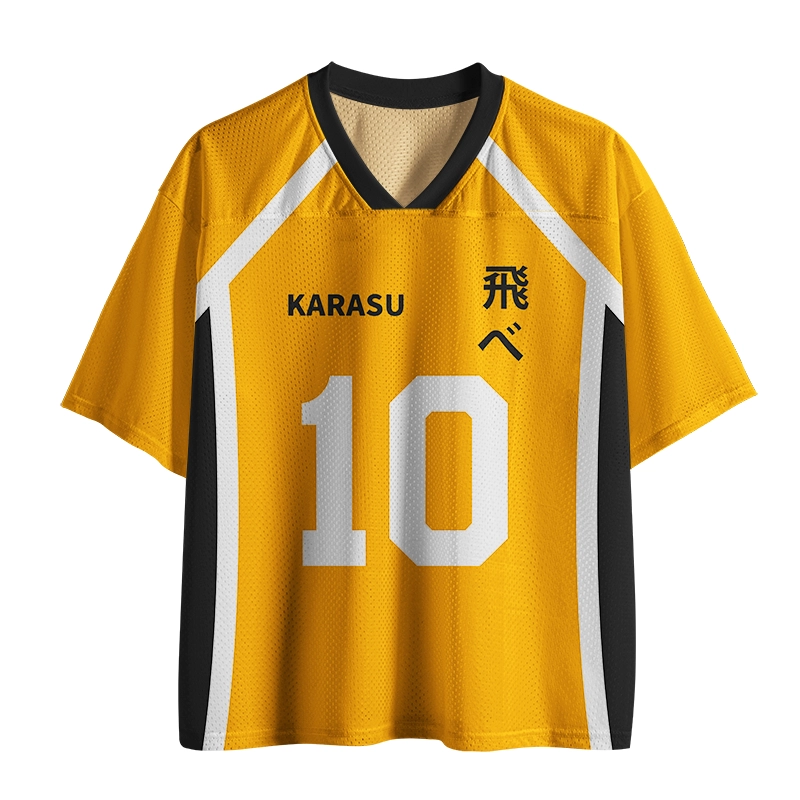 Tokyo-Tiger Karasu 10 Japanese Yellow Mesh Jersey