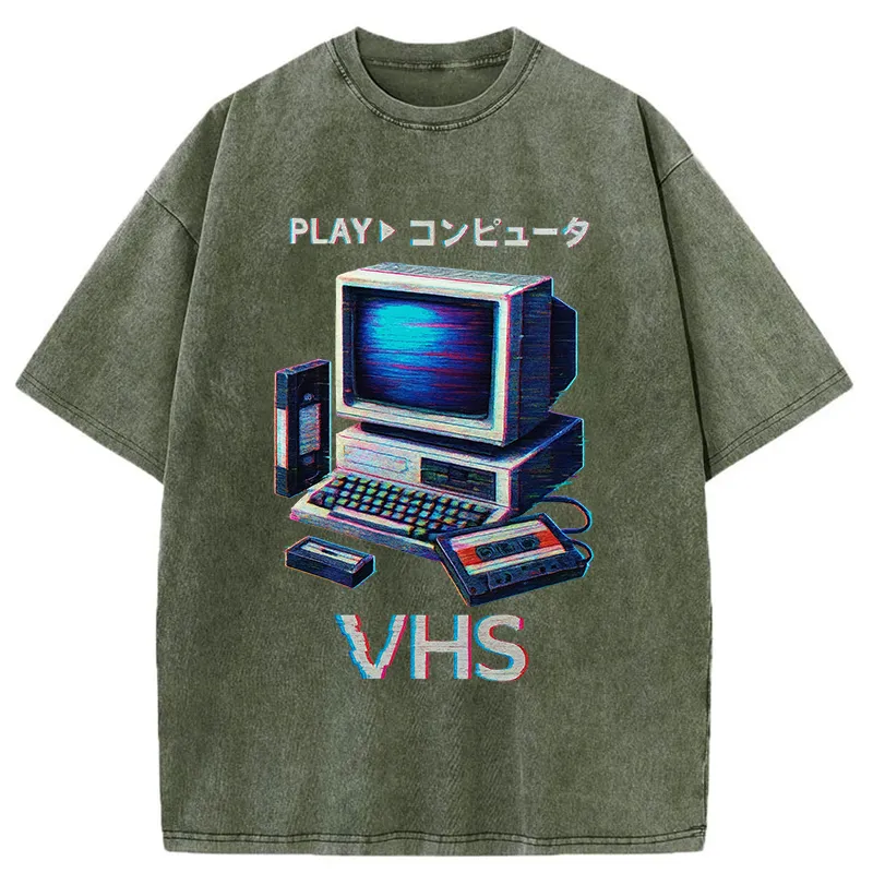 Tokyo-Tiger Vintage VHS Washed T-Shirt