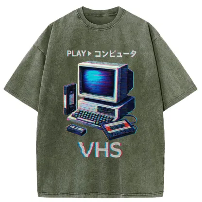 Tokyo-Tiger Vintage VHS Washed T-Shirt