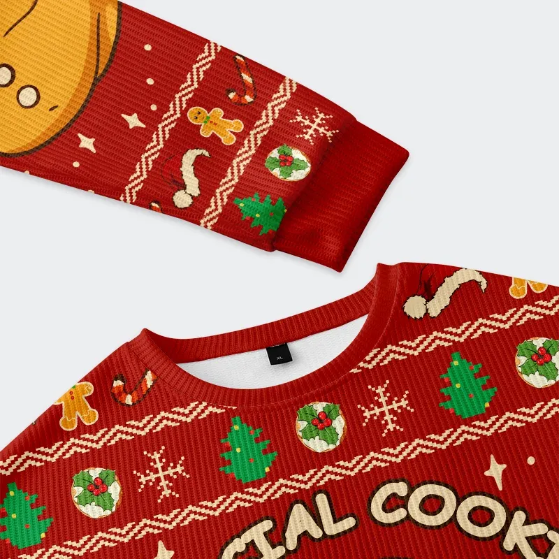 Tokyo-Tiger Cookie Tester Christmas Ugly Sweatshirt