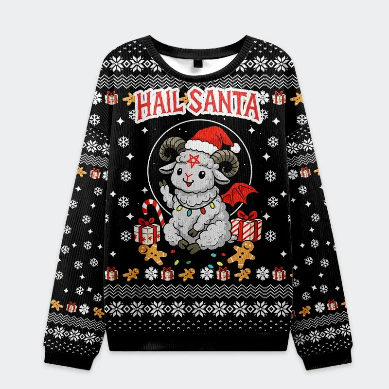 Tokyo-Tiger Devil Sheep Christmas Ugly Sweatshirt