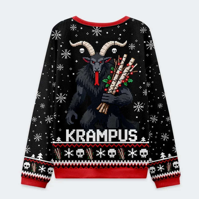 Tokyo-Tiger Terrifying Krampus Christmas Ugly Sweatshirt