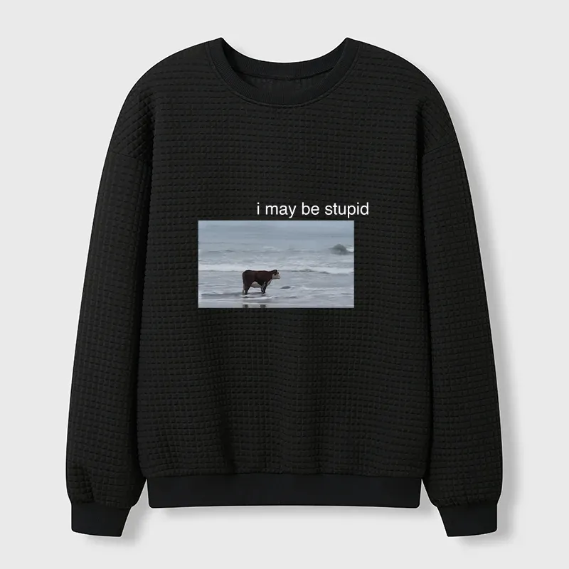 Tokyo-Tiger Foolish Cow Waffle Sweatshirt