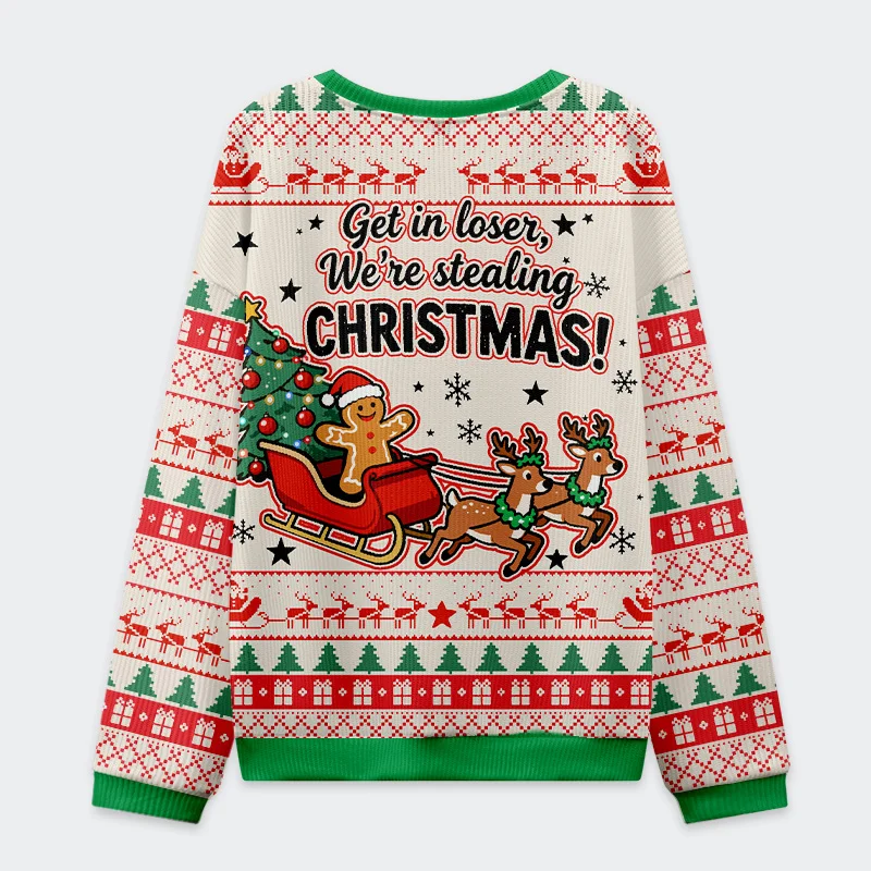 Tokyo-Tiger Gingerbread Man Gives Gifts Christmas Ugly Sweatshirt