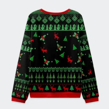 Tokyo-Tiger I Hate Everyone Stupid Assholes Christmas Ugly Sweatshirt