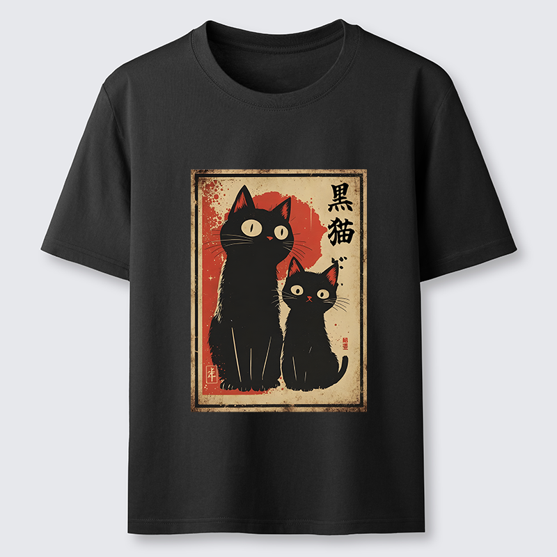 Tokyo-Tiger Two Black Cats Classic T-Shirt