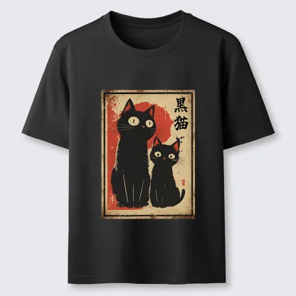Tokyo-Tiger Two Black Cats Classic T-Shirt