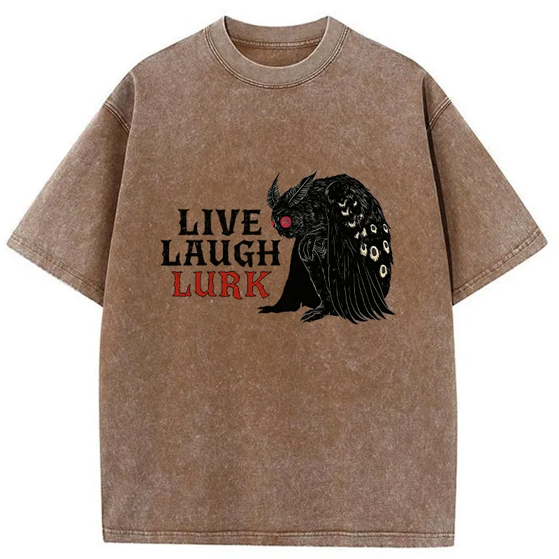 Tokyo-Tiger Mothman In The Shadows Washed T-Shirt