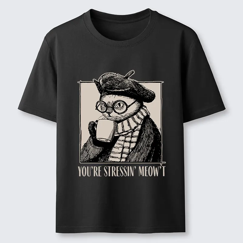 Tokyo-Tiger Cat Café：Sip, Don’t Stress Classic T-Shirt