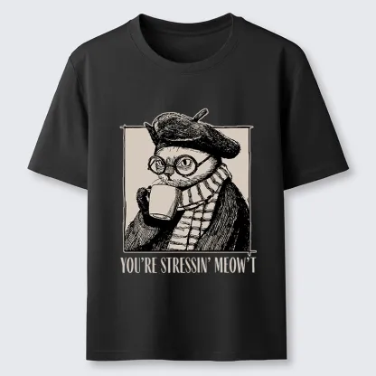 Tokyo-Tiger Cat Café：Sip, Don’t Stress Classic T-Shirt