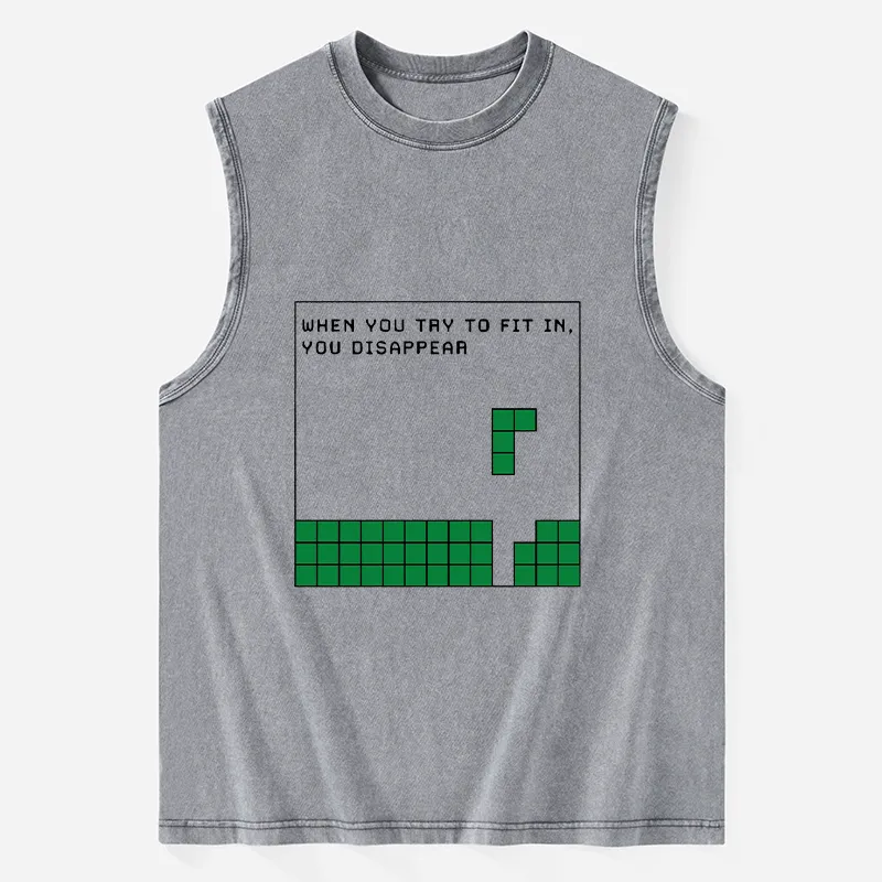 Tokyo-Tiger Be Your Unique Self Washed Tank