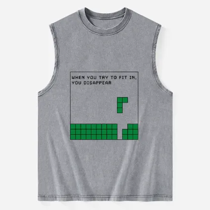 Tokyo-Tiger Be Your Unique Self Washed Tank