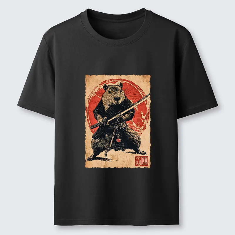 Tokyo-Tiger Samurai Capybara Japan Classic T-Shirt