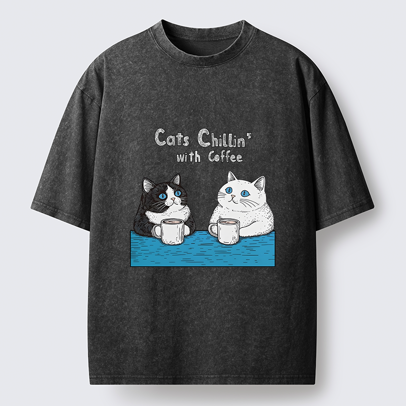 Tokyo-Tiger Leisure Time Washed T-Shirt