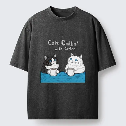 Tokyo-Tiger Leisure Time Washed T-Shirt