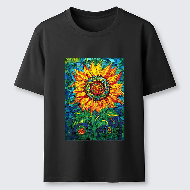 Tokyo-Tiger Colorful Art Sunflower Classic T-Shirt