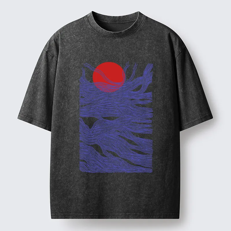 Tokyo-Tiger Branches And The Sun Washed T-Shirt