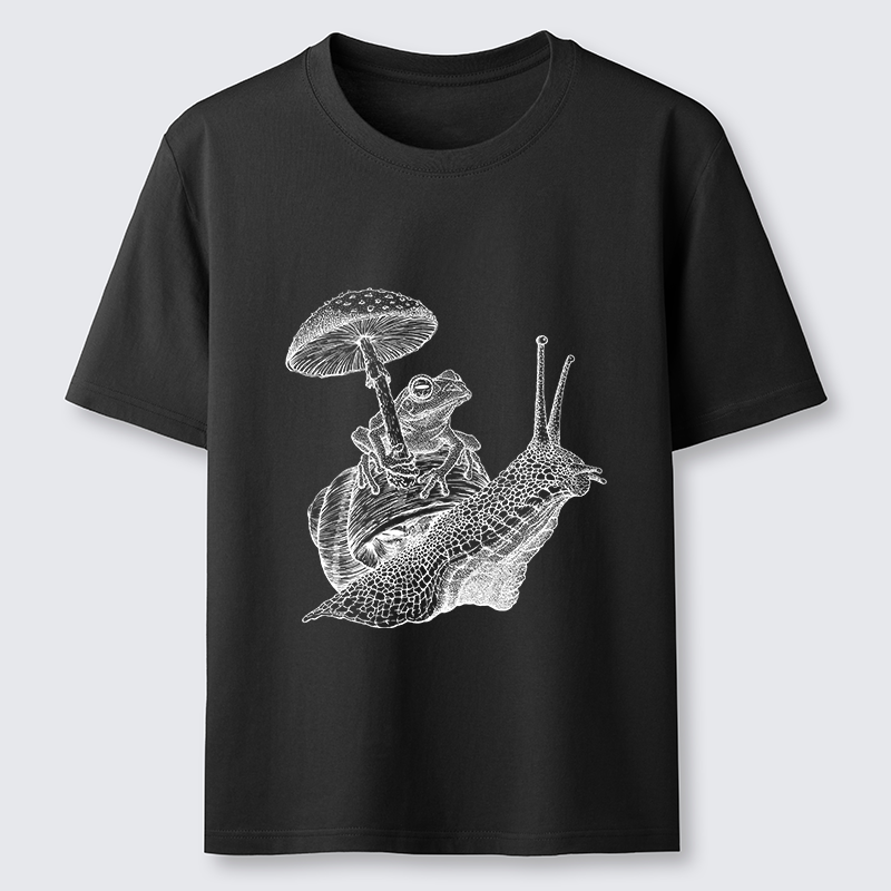 Tokyo-Tiger Snail Is Carrying A Frog On Its Back Classic T-Shirt