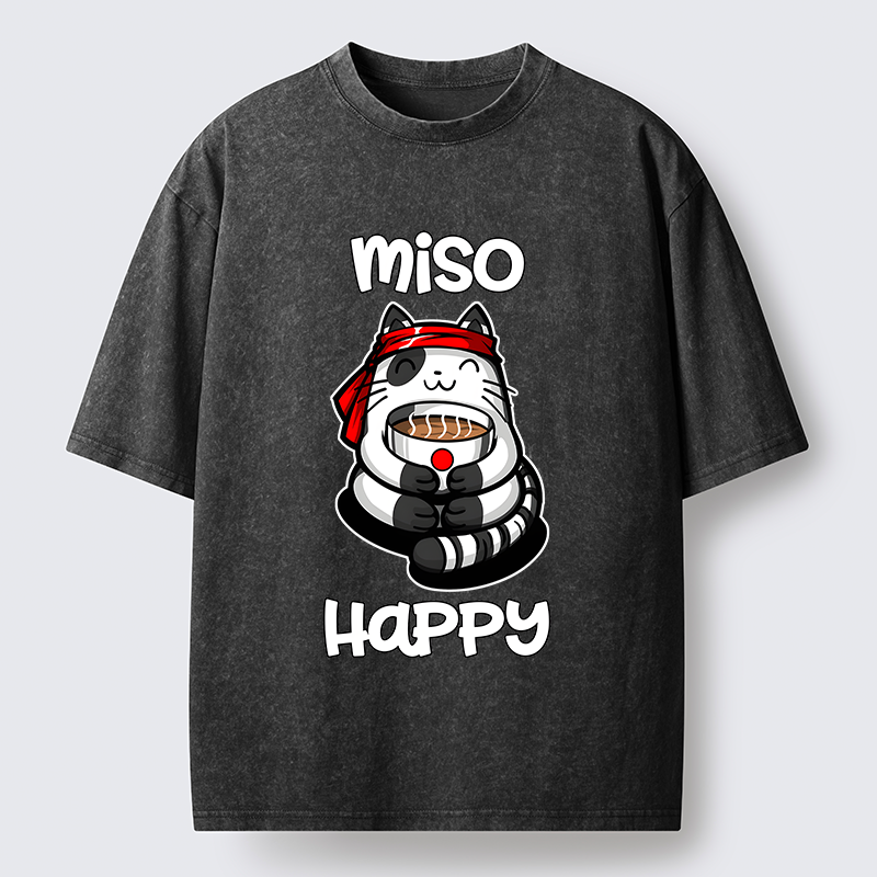 Tokyo-Tiger I‘m So Happy Washed T-Shirt