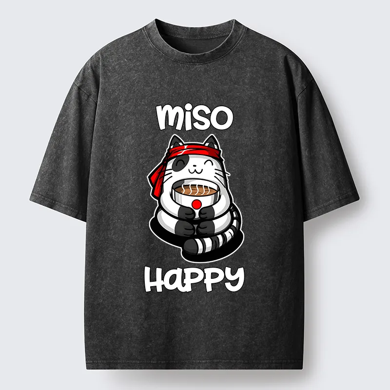 Tokyo-Tiger I‘m So Happy Washed T-Shirt