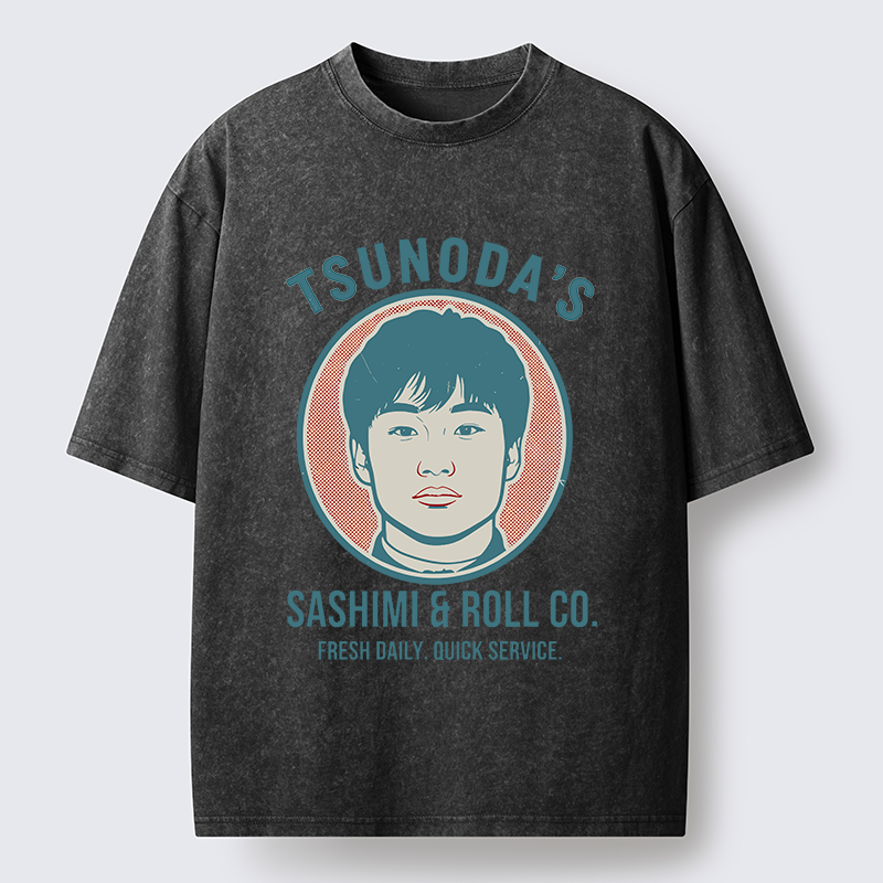 Tokyo-Tiger Sashimi & Roll Co. Washed T-Shirt