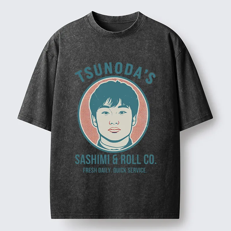 Tokyo-Tiger Sashimi & Roll Co. Washed T-Shirt