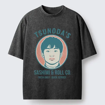 Tokyo-Tiger Sashimi & Roll Co. Washed T-Shirt