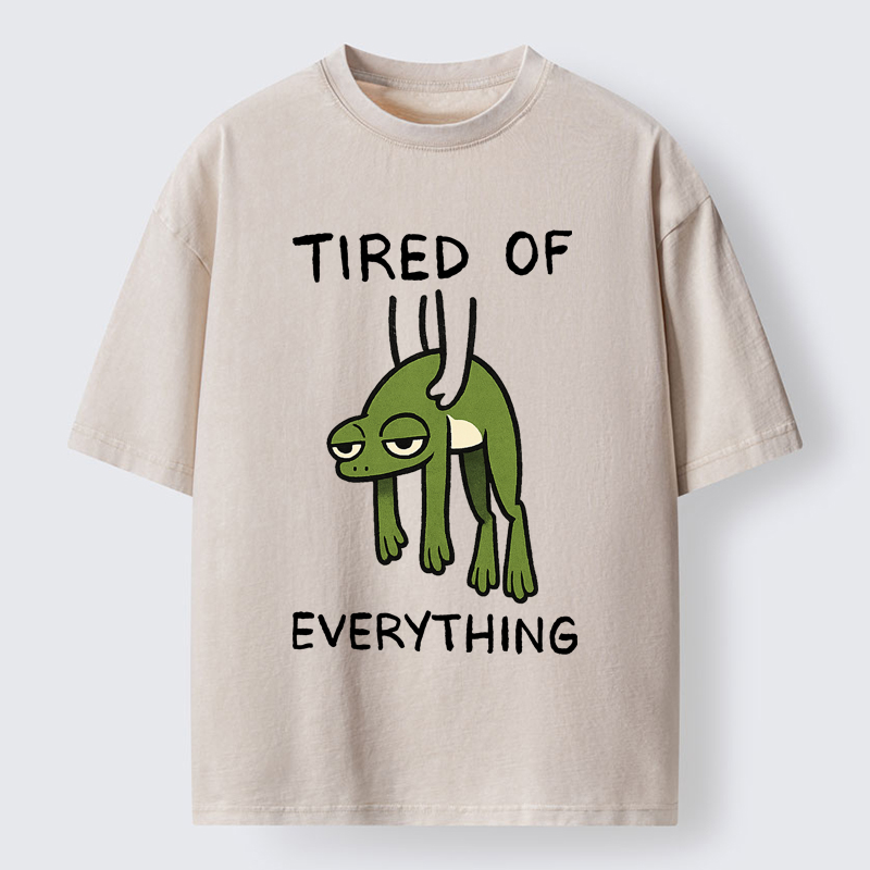 Tokyo-Tiger Tired Frog Washed T-Shirt