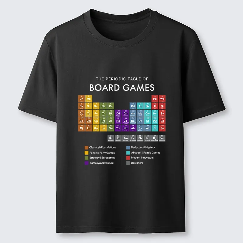 Tokyo-Tiger Periodic Table Of Elements In Board Games Classic T-Shirt