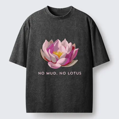 Tokyo-Tiger Zen Lotus Washed T-Shirt