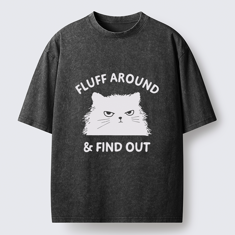 Tokyo-Tiger Cat's Mockery Washed T-Shirt