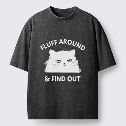 Tokyo-Tiger Cat's Mockery Washed T-Shirt