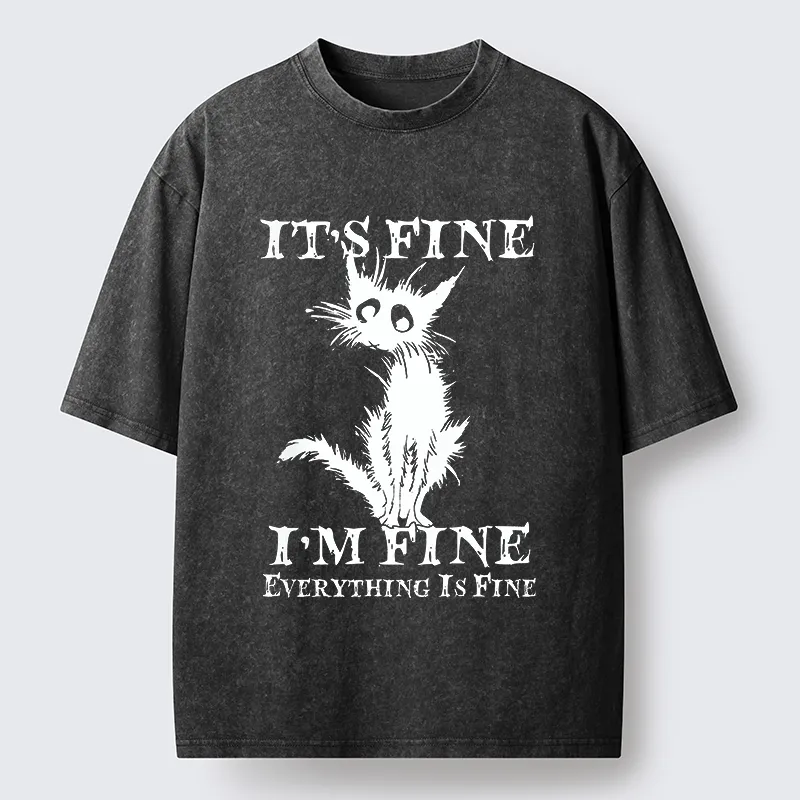 Tokyo-Tiger I'm Actually Not Very Fine Washed T-Shirt