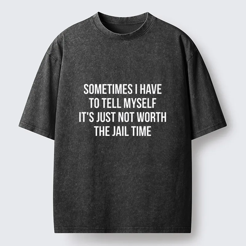 Tokyo-Tiger Think It Over Before You Act Washed T-Shirt